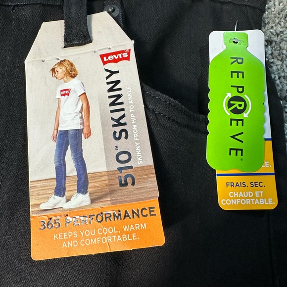 NWT boys Levi’s skinny fit 365 performance jeans SZ 16 - Picture 7 of 8